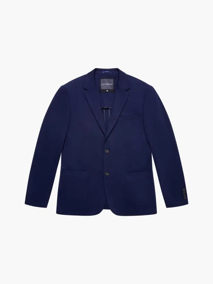 French Connection Coats and Jackets Stretch Knit Suit Jacket Marine 8211 Man