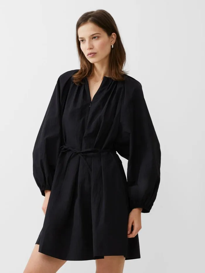 French Connection Dresses Alora Zip Dress Blackout 8211 Woman