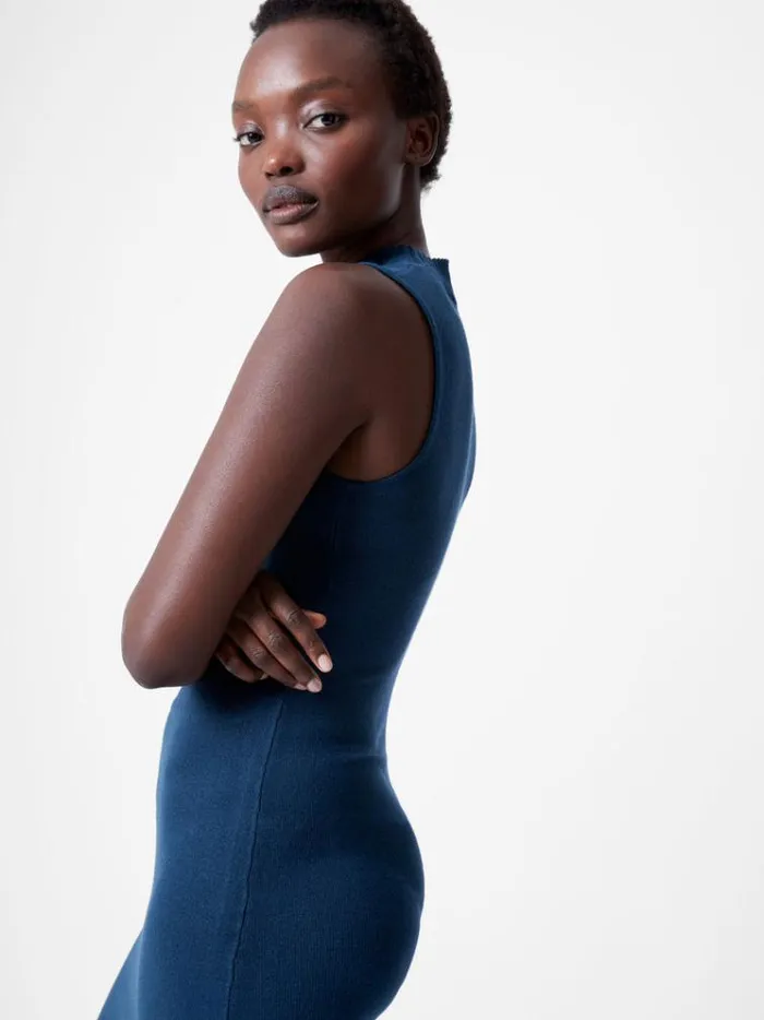 French Connection Dresses Babysoft Bodycon Midi Dress Deep Teal 8211 Woman