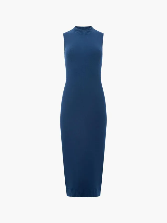 French Connection Dresses Babysoft Bodycon Midi Dress Deep Teal 8211 Woman