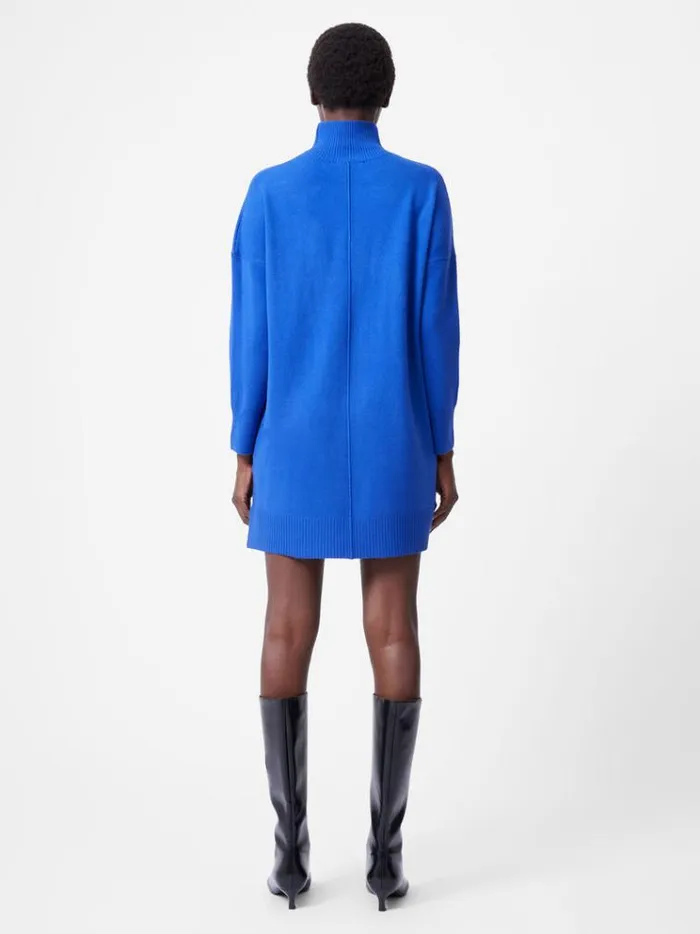 French Connection Dresses Babysoft Roll Neck Seam Mini Dress Cobalt 8211 Woman