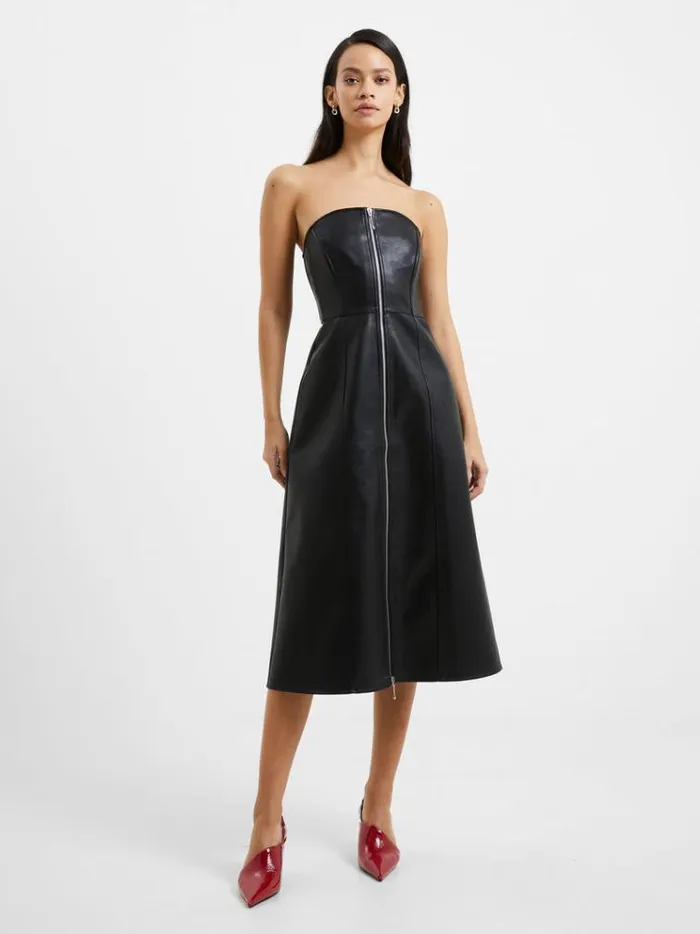 French Connection Dresses Claudia Pu Dress Blackout 8211 Woman
