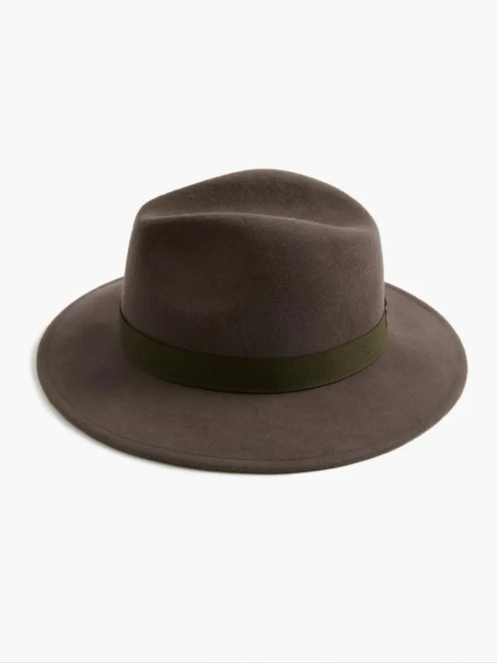 French Connection Hats Felt Trilby Hat Grey 8211 Woman