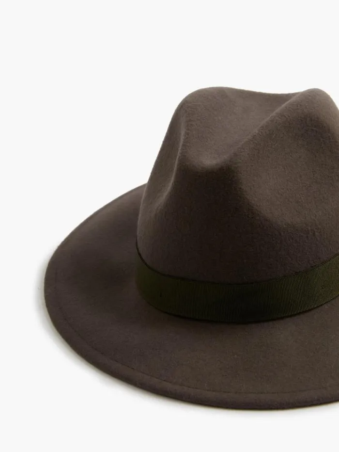 French Connection Hats Felt Trilby Hat Grey 8211 Woman