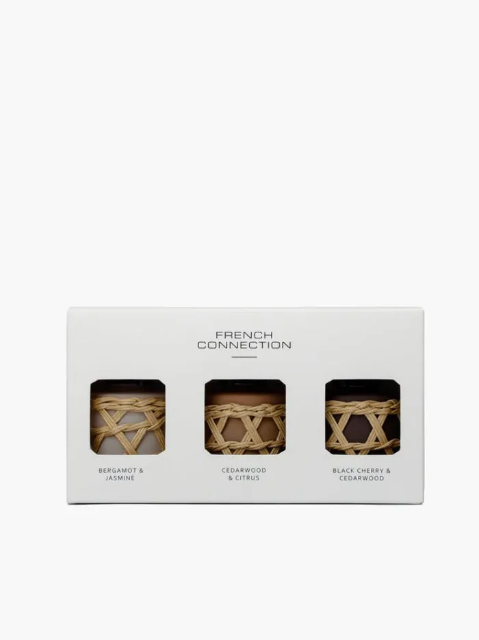 French Connection Home Accessories Artisan Diffuser Set Of 3 Natural 8211 Home