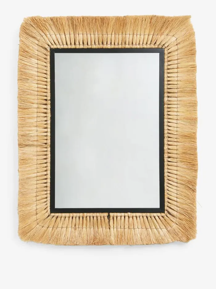 French Connection Home Accessories Jute Mirror Clear 8211 Home