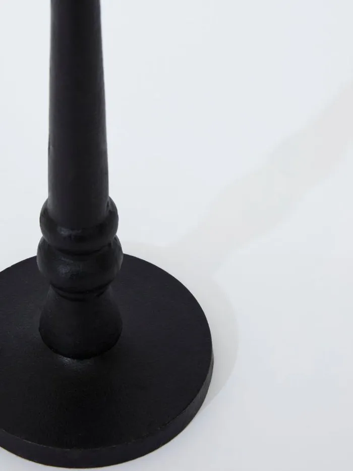 French Connection Home Accessories Large Kala Candle Holder Black 8211 Home