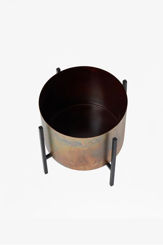 French Connection Home Accessories Molten Copper Desktop Planter Bronze 8211 Home