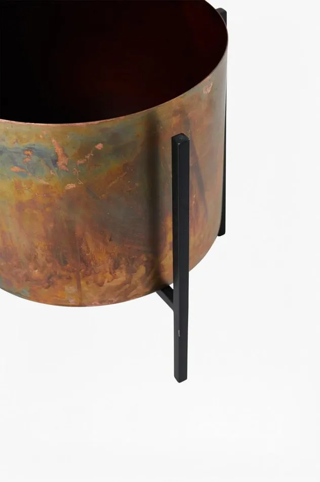 French Connection Home Accessories Molten Copper Desktop Planter Bronze 8211 Home