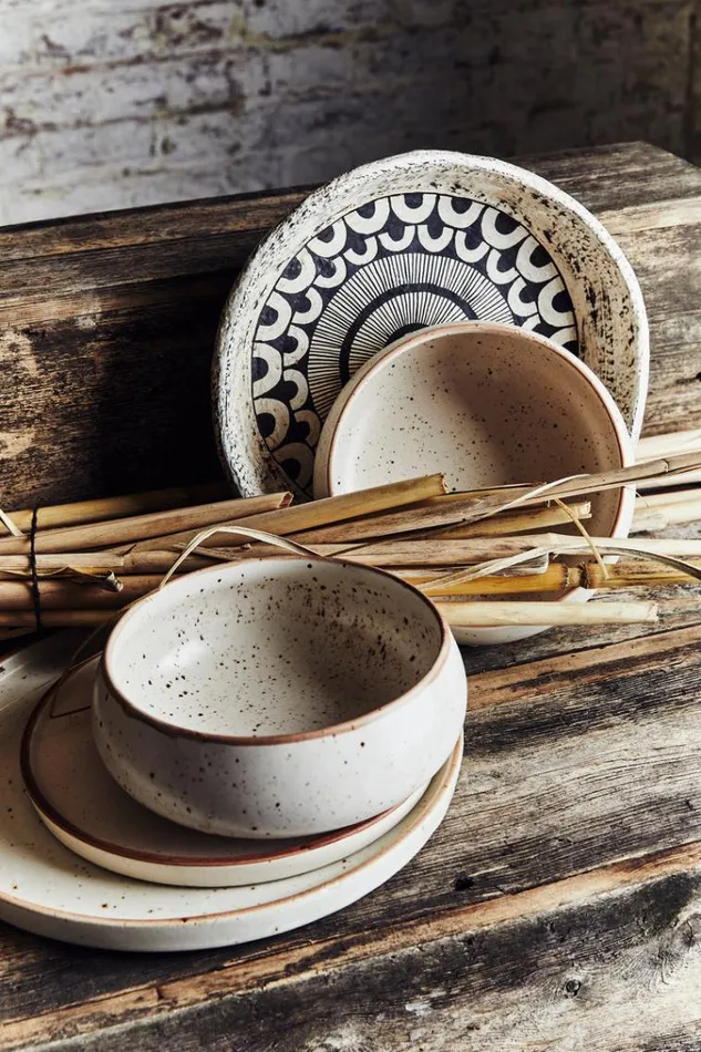 French Connection Home Accessories Shoreline Dinner Plate Natural 8211 Home