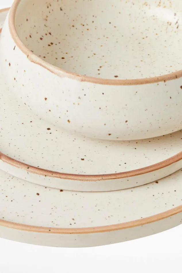 French Connection Home Accessories Shoreline Dinner Plate Natural 8211 Home