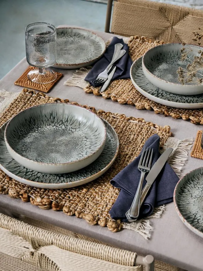 French Connection Home Accessories Westcott Reactive 12 Piece Dinner Set Naturalgrey 8211 Home