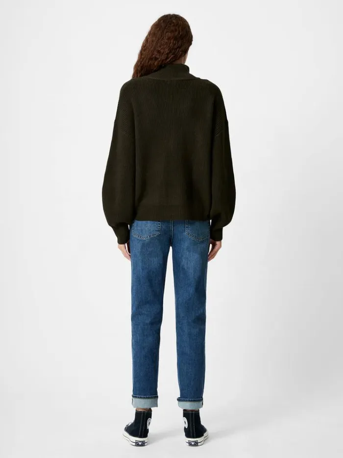 French Connection Jumpers and Cardigans Babysoft Half Zip Jumper Brunswick Green 8211 Woman