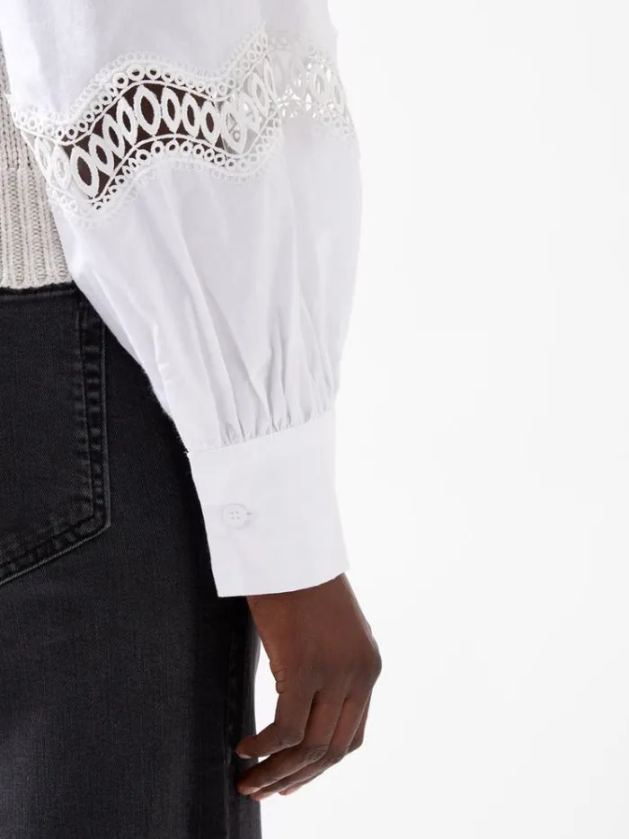 French Connection Jumpers and Cardigans Klara Flec Mix Jumper Classic Creamwhite 8211 Woman