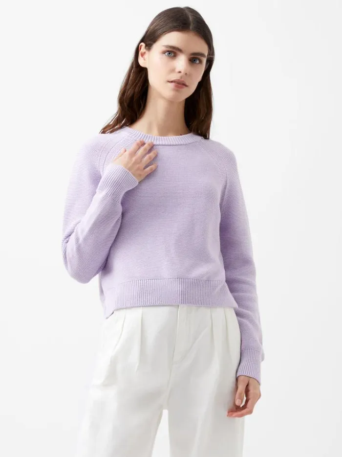 French Connection Jumpers and Cardigans Lily Mozart Long Sleeve Crew Neck Jumper Orchid Petal 8211 Woman French Connection Jumpers and Cardigans Lily Mozart Long Sleeve Crew Neck Jumper Orchid Petal 8211 Woman