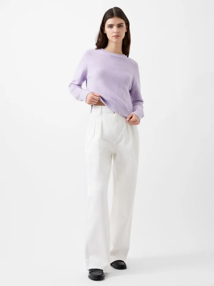 French Connection Jumpers and Cardigans Lily Mozart Long Sleeve Crew Neck Jumper Orchid Petal 8211 Woman