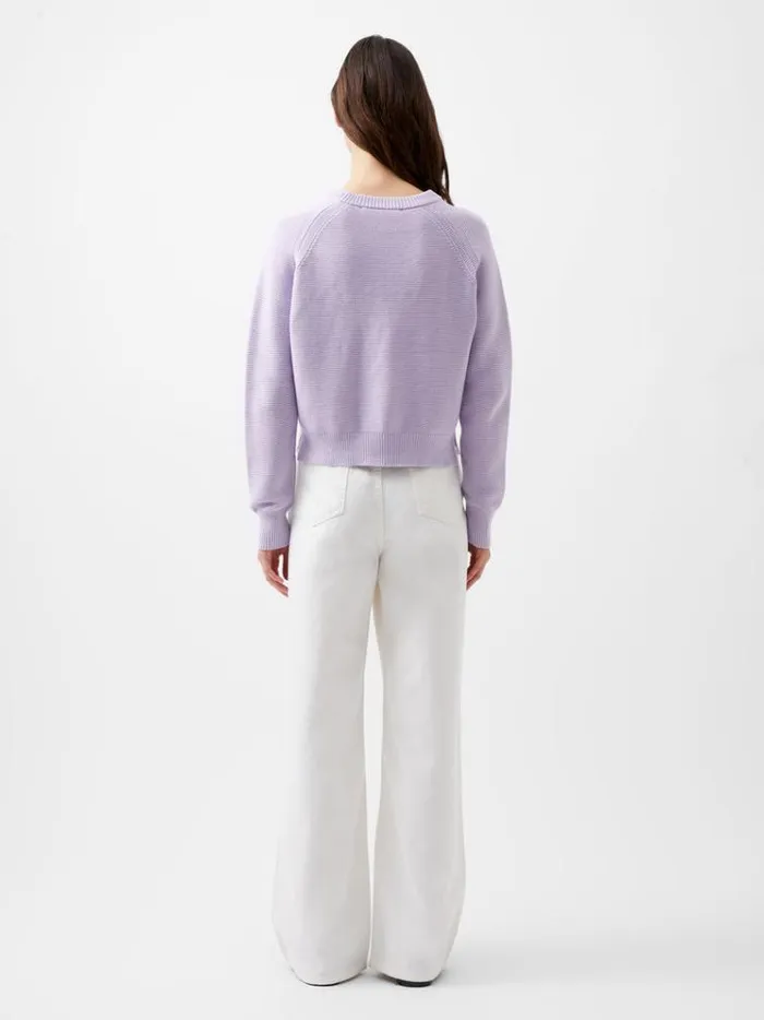 French Connection Jumpers and Cardigans Lily Mozart Long Sleeve Crew Neck Jumper Orchid Petal 8211 Woman