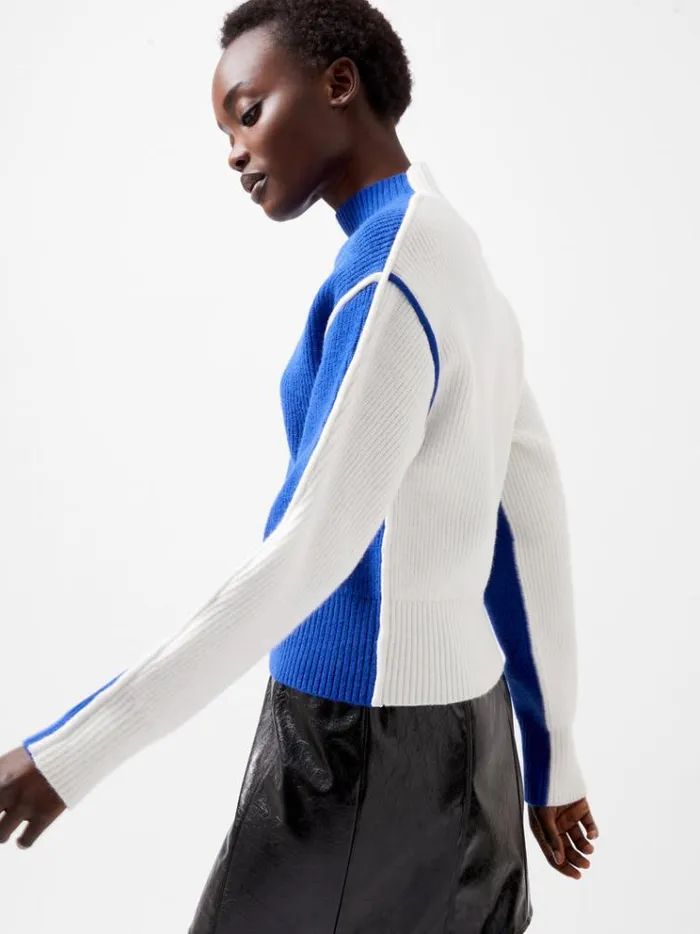 French Connection Jumpers and Cardigans Lorena High Neck Jumper Chroma Bluewinter W 8211 Woman French Connection Jumpers and Cardigans Lorena High Neck Jumper Chroma Bluewinter W 8211 Woman