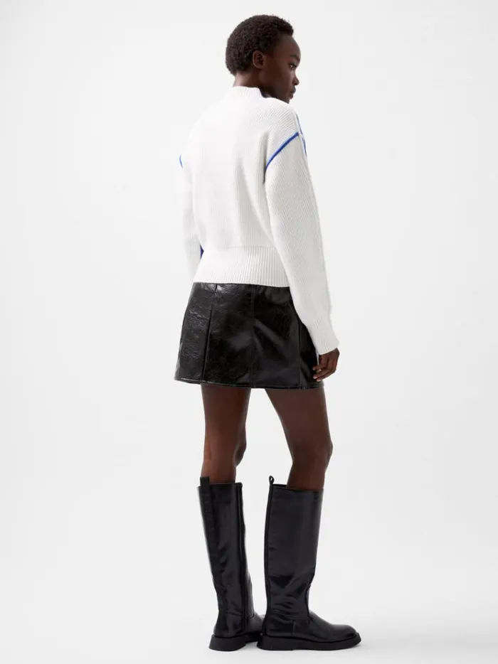 French Connection Jumpers and Cardigans Lorena High Neck Jumper Chroma Bluewinter W 8211 Woman
