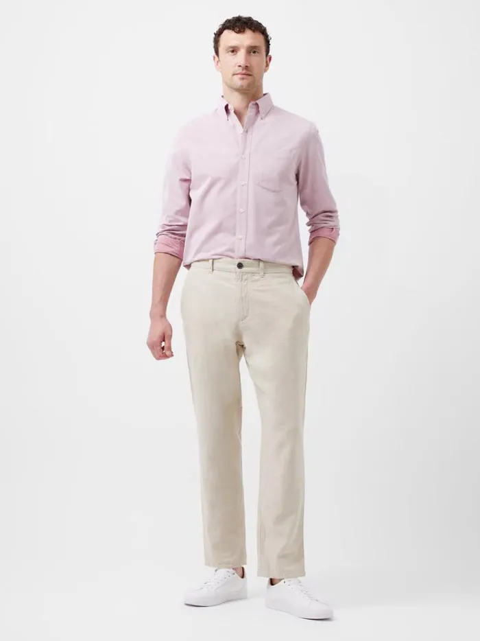 French Connection Shirts Regular Fit Button Down Oxford Shirt Pink 8211 Man