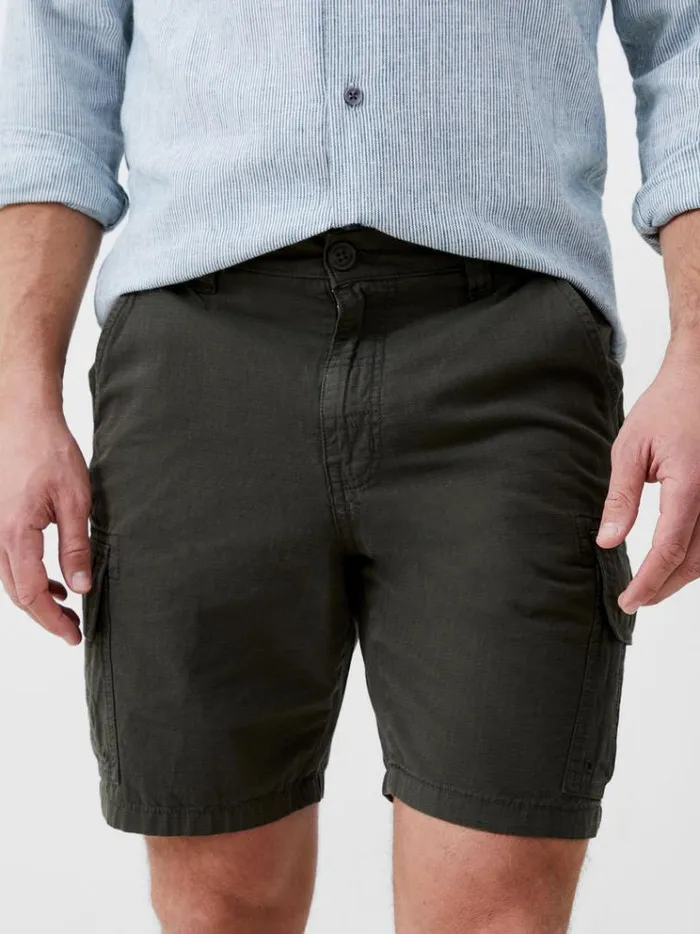 French Connection Shorts Ripstop Cargo Shorts Olive 8211 Man