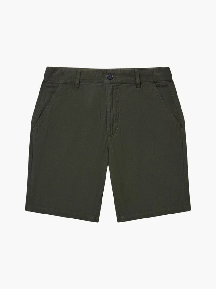 French Connection Shorts Soft Tailored Shorts Olive 8211 Man