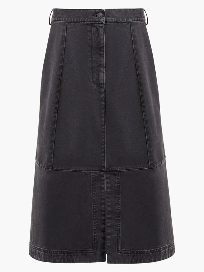 French Connection Skirts and Shorts Denver Denim Midi Skirt Vintage Black 8211 Woman