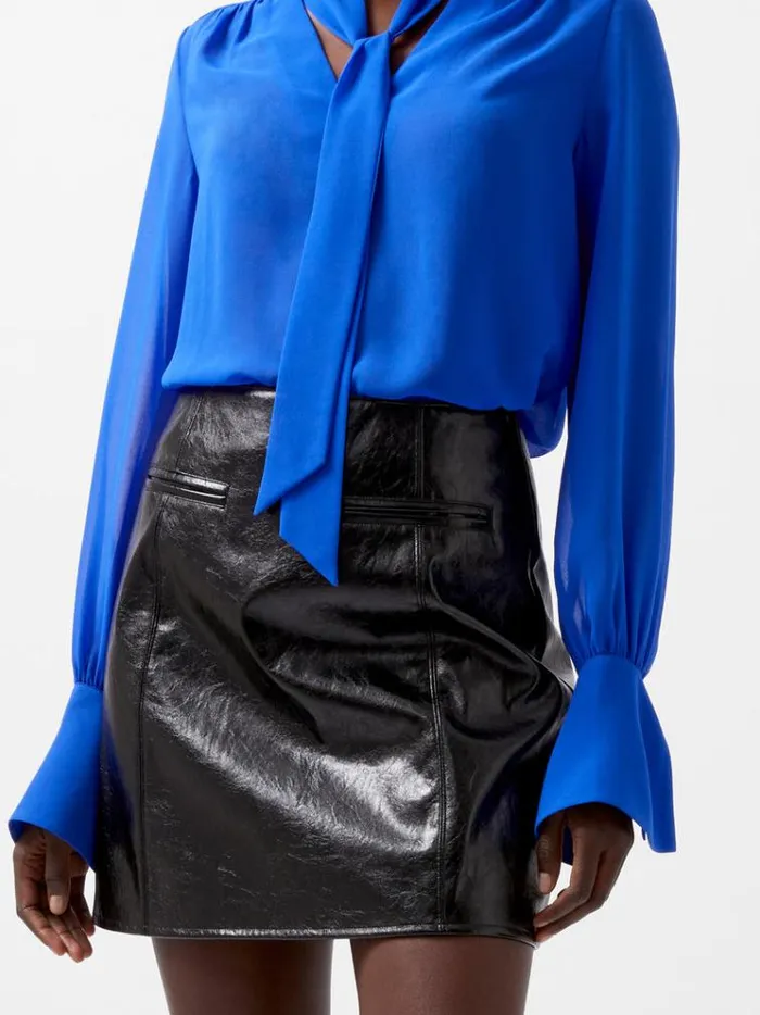 French Connection Skirts and Shorts Emmett Pu Mini Skirt Blackout 8211 Woman