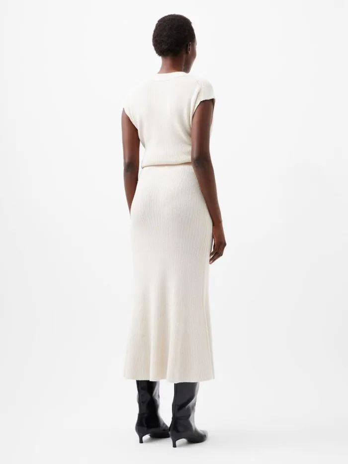French Connection Skirts and Shorts Nariko Knit Maxi Skirt Oatmeal Mel 8211 Woman