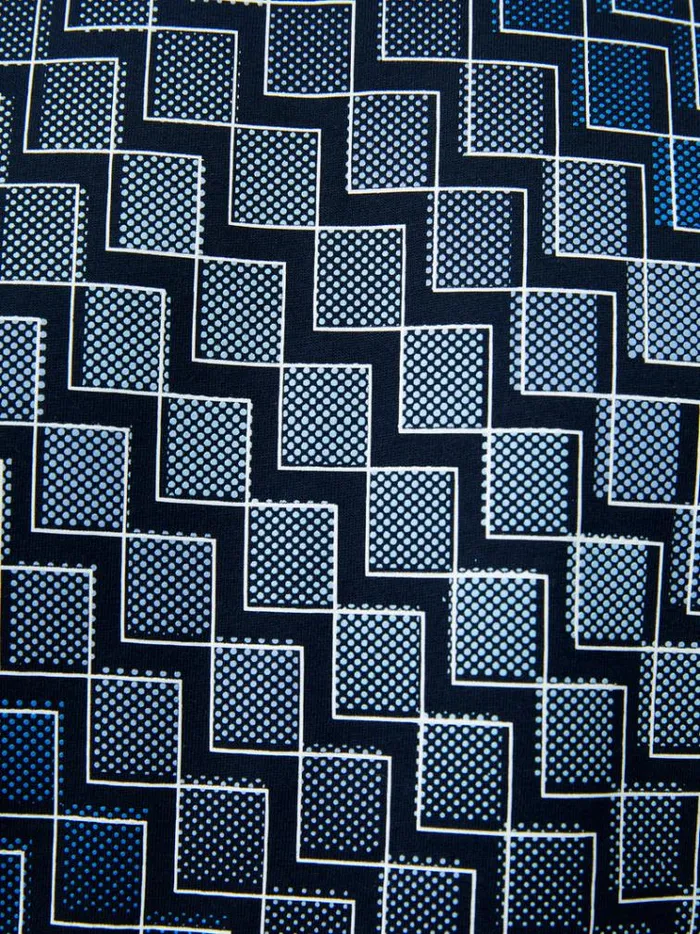 French Connection TShirts and Polo Shirts Abstract Steps Organic Graphic TShirt Marine 8211 Man