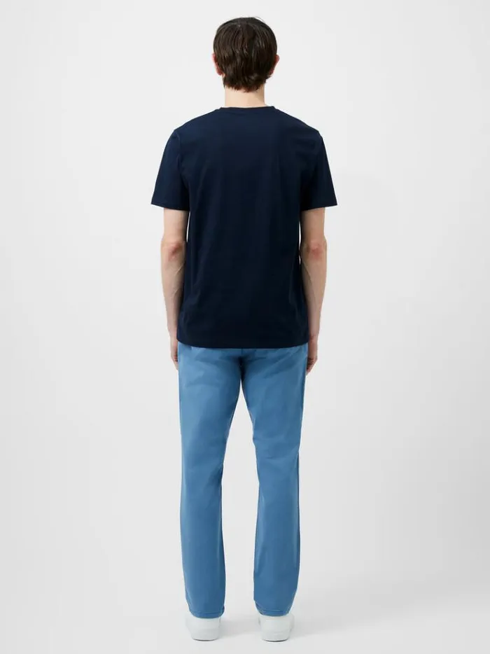 French Connection TShirts and Polo Shirts Abstract Steps Organic Graphic TShirt Marine 8211 Man