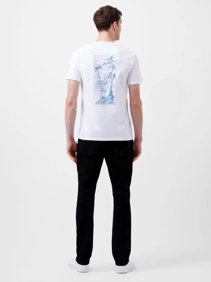 French Connection TShirts and Polo Shirts Cormorant Organic Graphic TShirt White 8211 Man