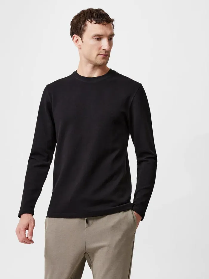 French Connection TShirts and Polo Shirts Long Sleeve Crew Neck Top Black 8211 Man French Connection TShirts and Polo Shirts Long Sleeve Crew Neck Top Black 8211 Man
