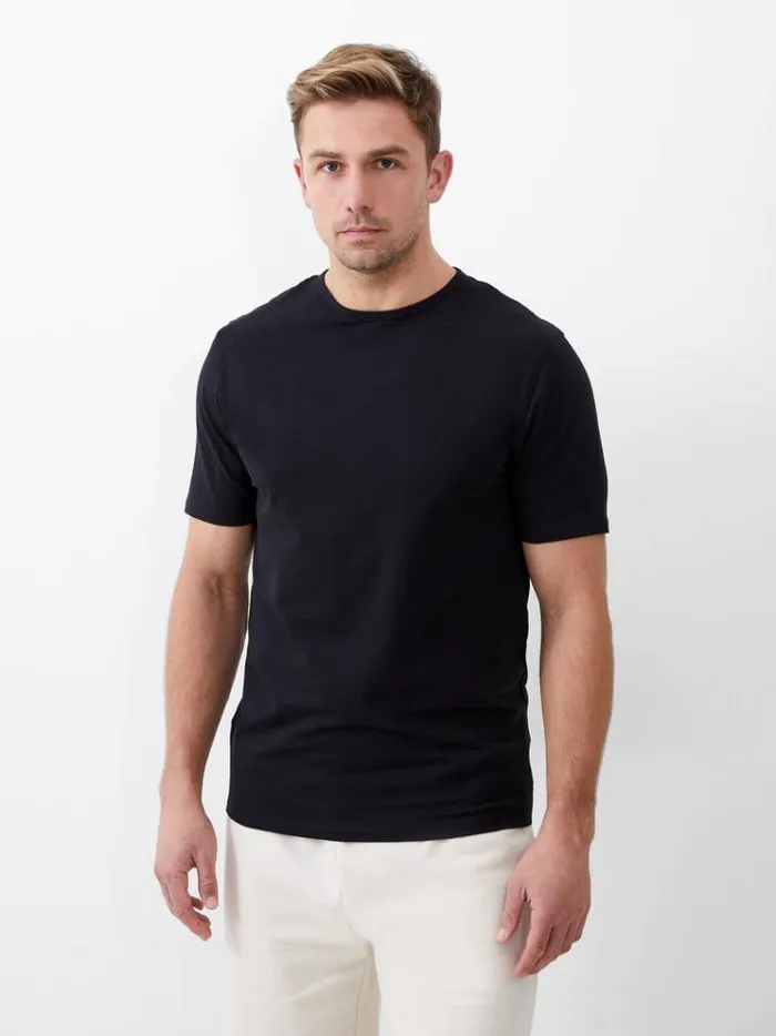 French Connection TShirts and Polo Shirts Short Sleeve Stretch TShirt Black 8211 Man French Connection TShirts and Polo Shirts Short Sleeve Stretch TShirt Black 8211 Man