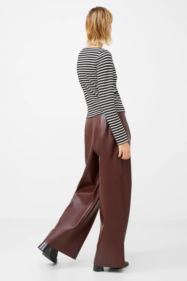 French Connection Tops Breton Stripe Top Blackwhite 8211 Woman