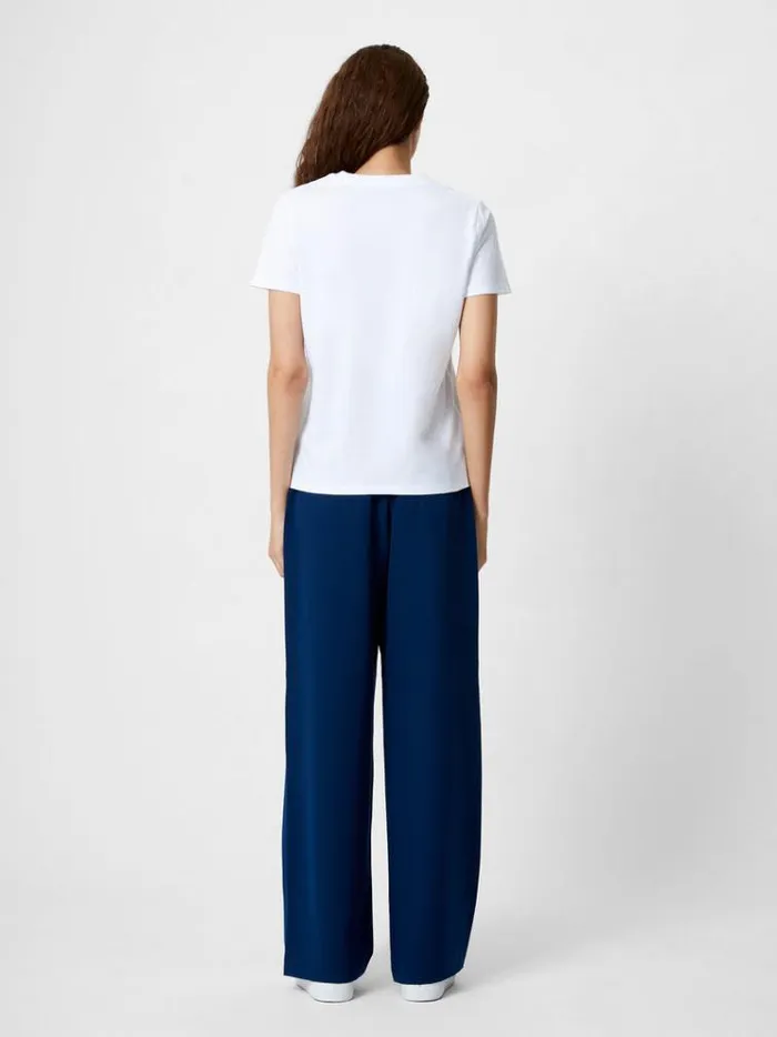 French Connection Tops Lemon Embroidered TShirt White 8211 Woman
