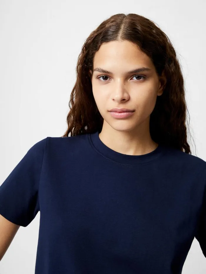 French Connection Tops Premium Crew Neck TShirt Midnight 8211 Woman