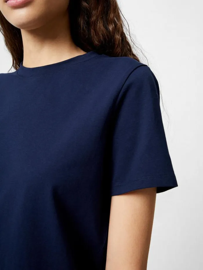 French Connection Tops Premium Crew Neck TShirt Midnight 8211 Woman