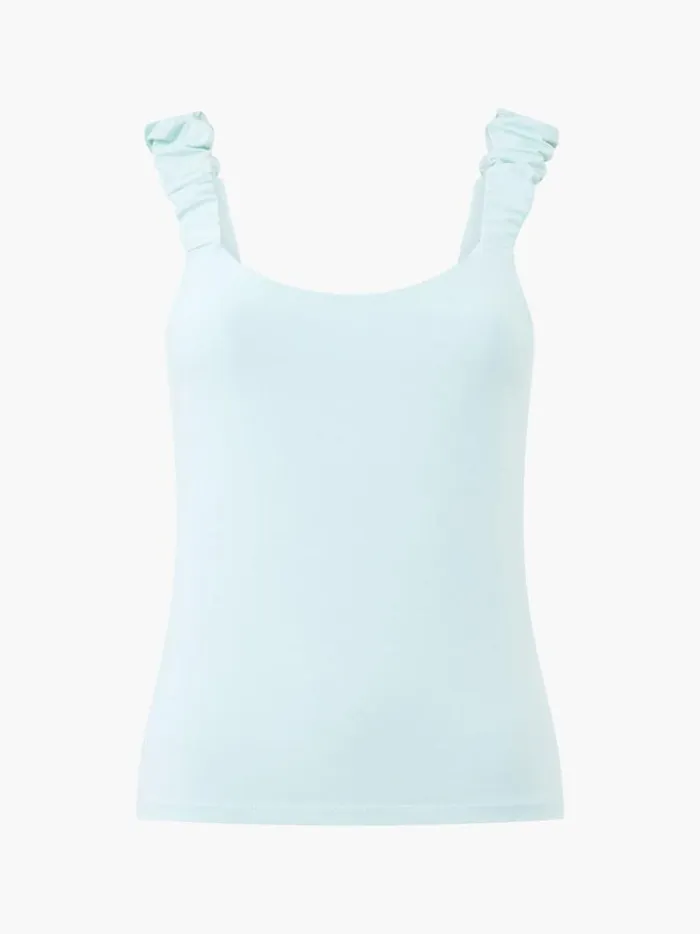 French Connection Tops Rallie Gwyneth Mix Top Subtle Green 8211 Woman