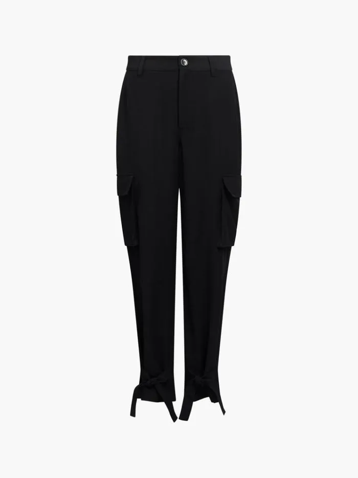 French Connection Trousers Bella Twill Trousers Blackout 8211 Woman