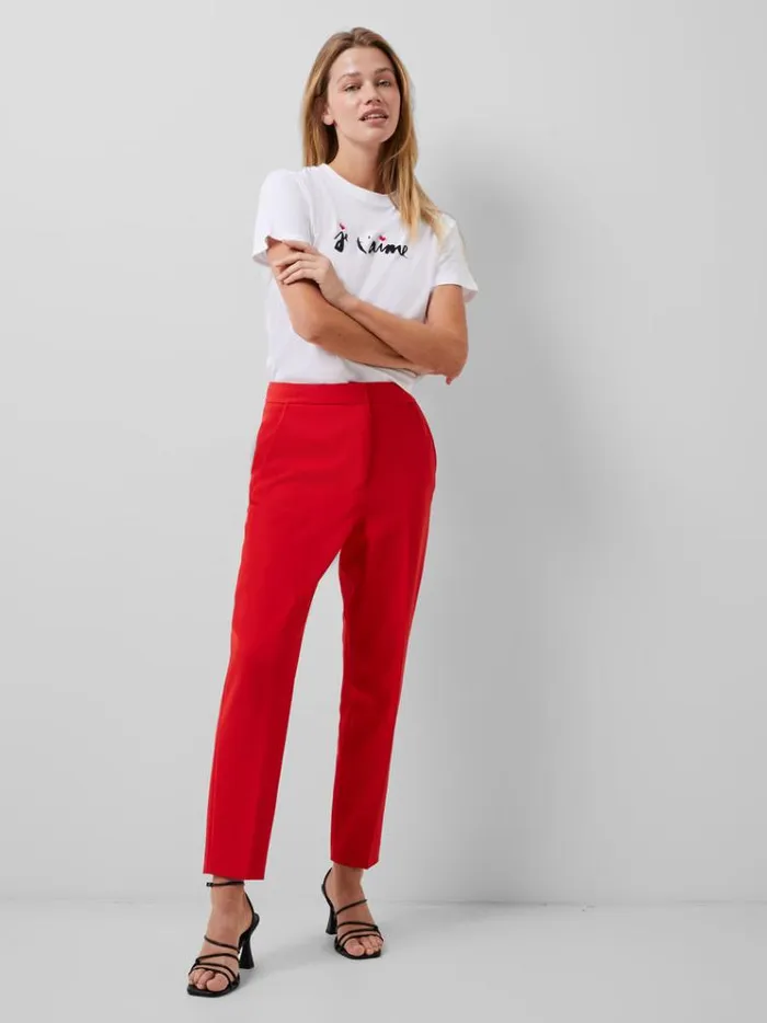 French Connection Trousers Echo Tapered Trousers True Red 8211 Woman