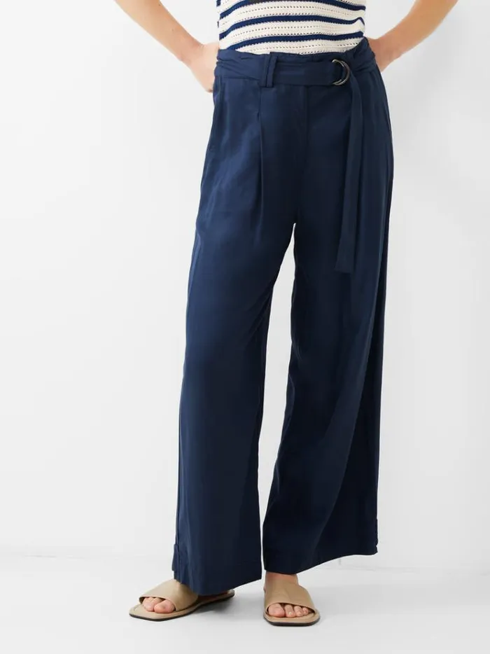 French Connection Trousers Elkie Twill Trousers Marine 8211 Woman