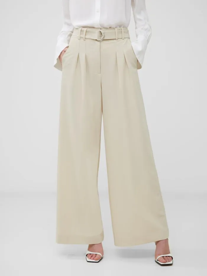 French Connection Trousers Everly Suiting Trousers Oyster Gray 8211 Woman
