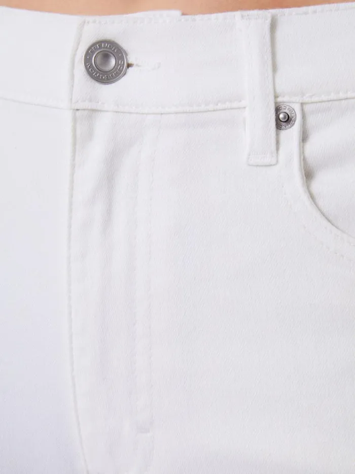 French Connection Trousers Soft Stretch Denim High Rise Skinny Jeans 30 Inch White 8211 Woman