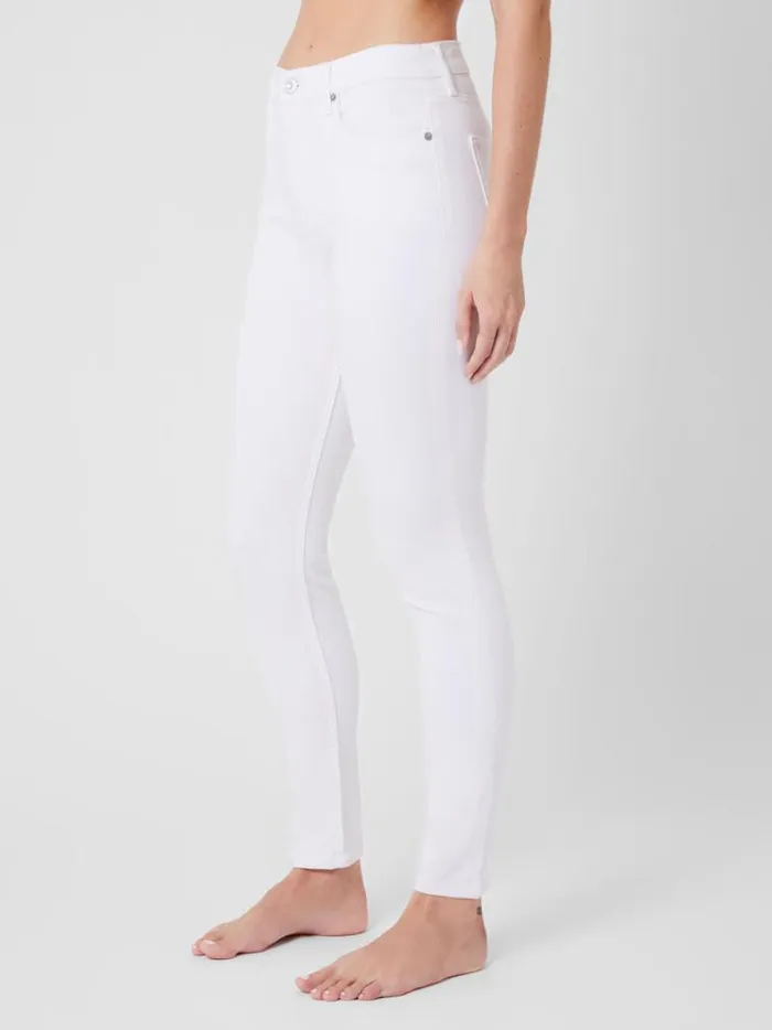 French Connection Trousers Soft Stretch Denim High Rise Skinny Jeans 30 Inch White 8211 Woman