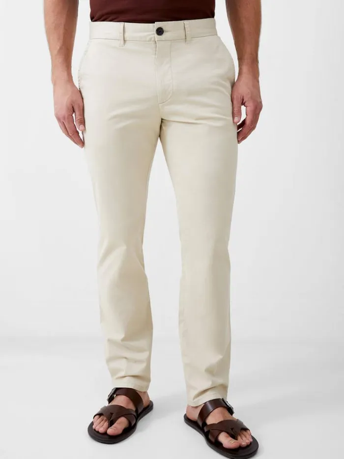 French Connection Trousers Stretch Chino Trousers Stone 8211 Man