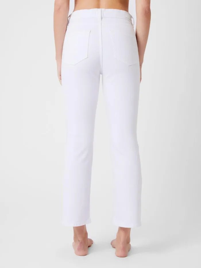 French Connection Trousers Stretch Denim Bootcut Ankle Length Jeans 30 Inch White 8211 Woman