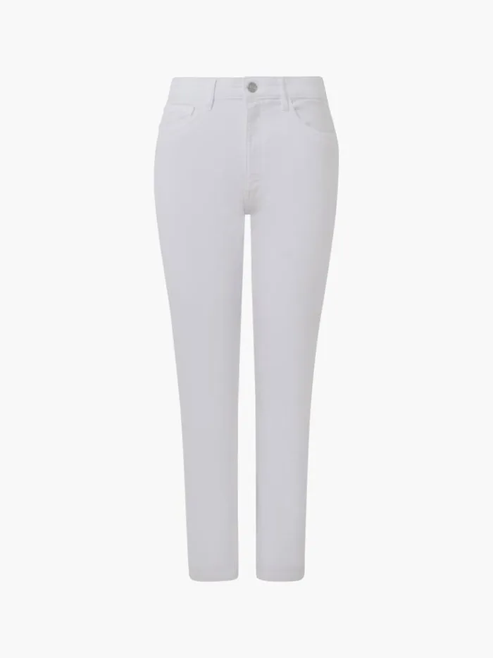 French Connection Trousers Stretch Denim Bootcut Ankle Length Jeans 30 Inch White 8211 Woman
