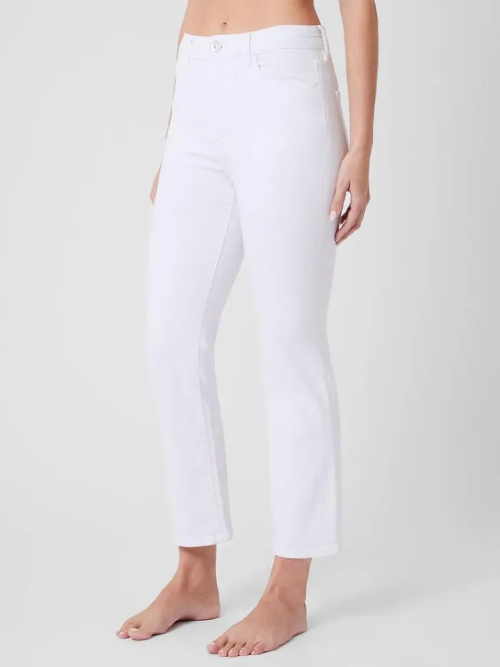 French Connection Trousers Stretch Denim Bootcut Ankle Length Jeans 30 Inch White 8211 Woman
