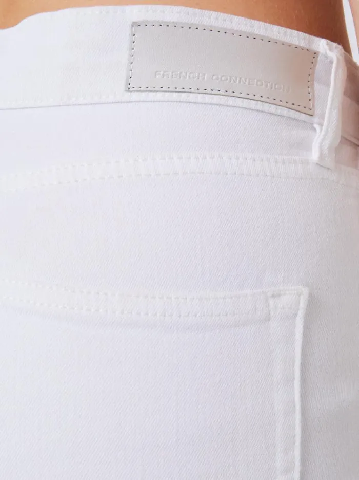 French Connection Trousers Stretch Denim Bootcut Ankle Length Jeans 30 Inch White 8211 Woman